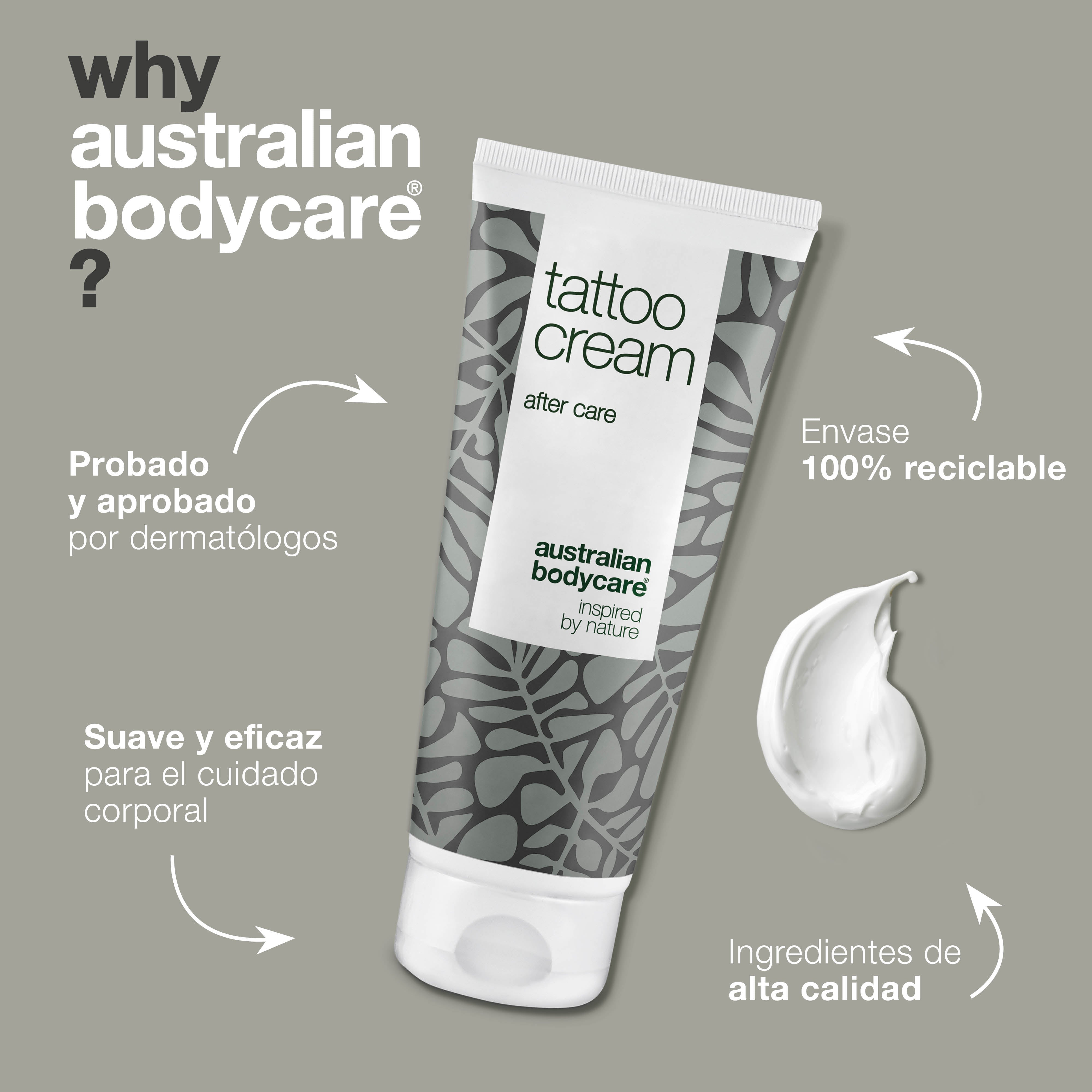 Crema para tatuajes: calma, hidrata y preserva el color: la crema para tatuajes con pantenol y aceite de ricino hidrata, protege y nutre los tatuajes. Mantiene los colores vibrantes y la piel suave.