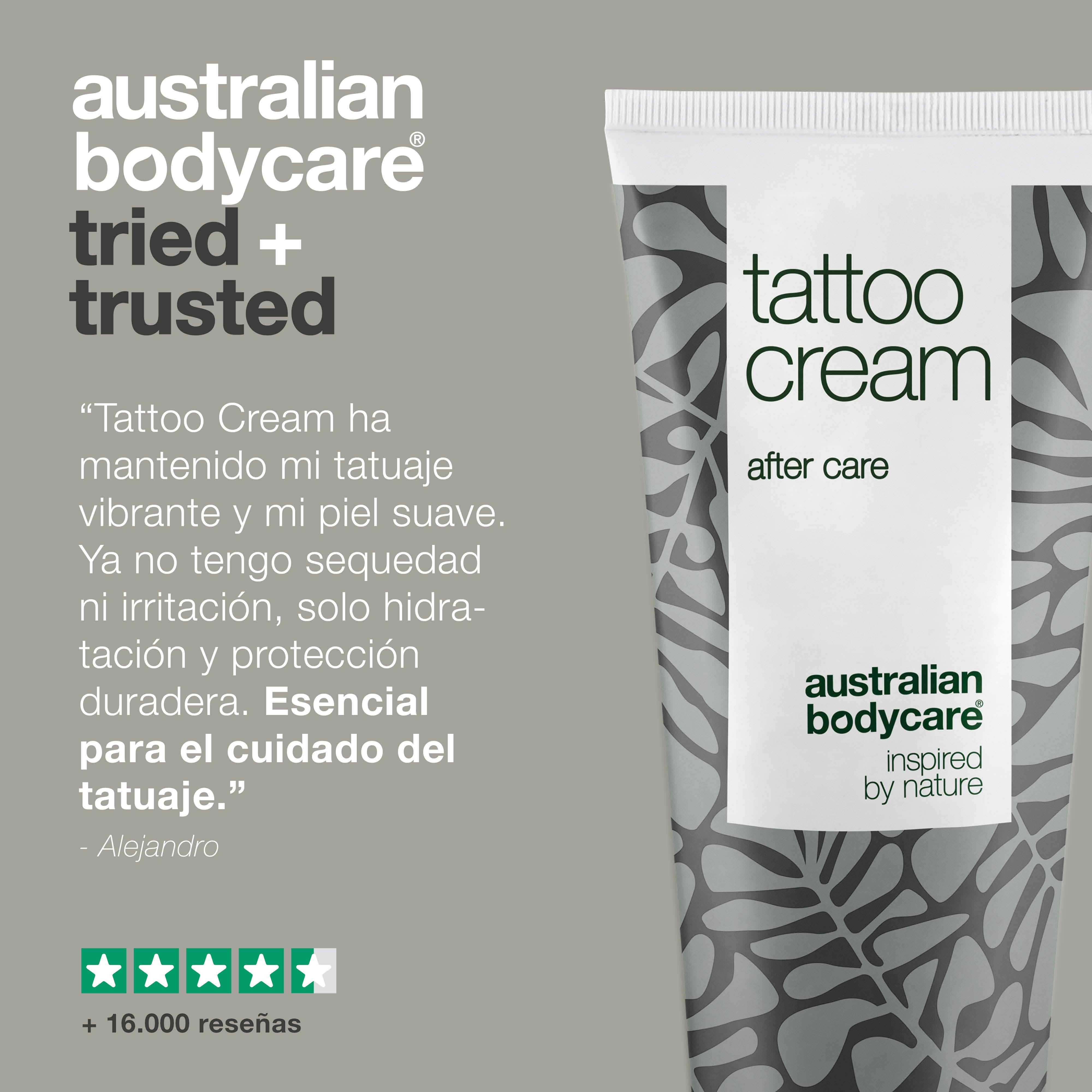 Crema para tatuajes: calma, hidrata y preserva el color: la crema para tatuajes con pantenol y aceite de ricino hidrata, protege y nutre los tatuajes. Mantiene los colores vibrantes y la piel suave.