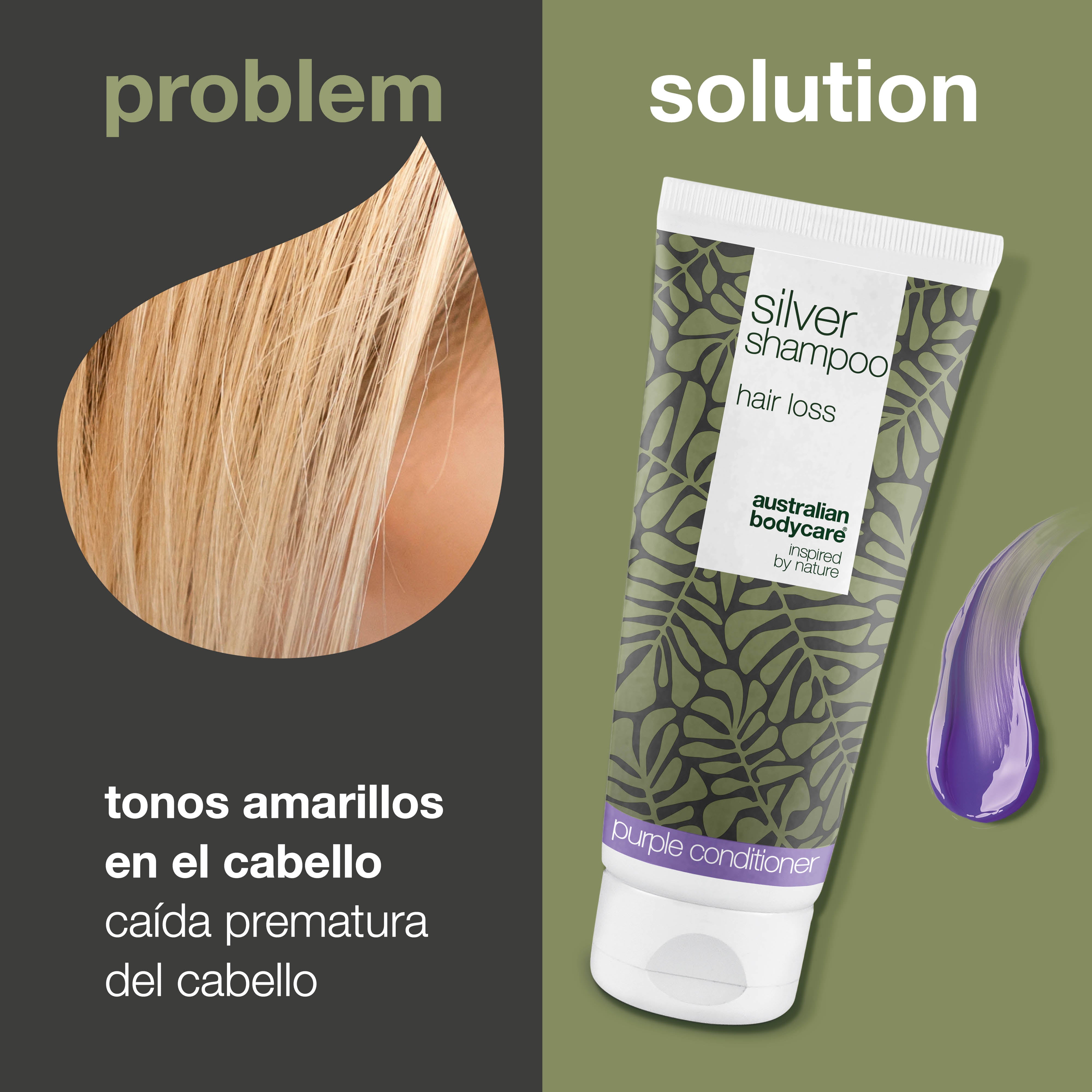 Silver Shampoo – Favorece el crecimiento y mejora el brillo del color — Neutraliza los tonos amarillos con Silver Shampoo. Nutre el cabello y deja un color rubio o gris radiante.