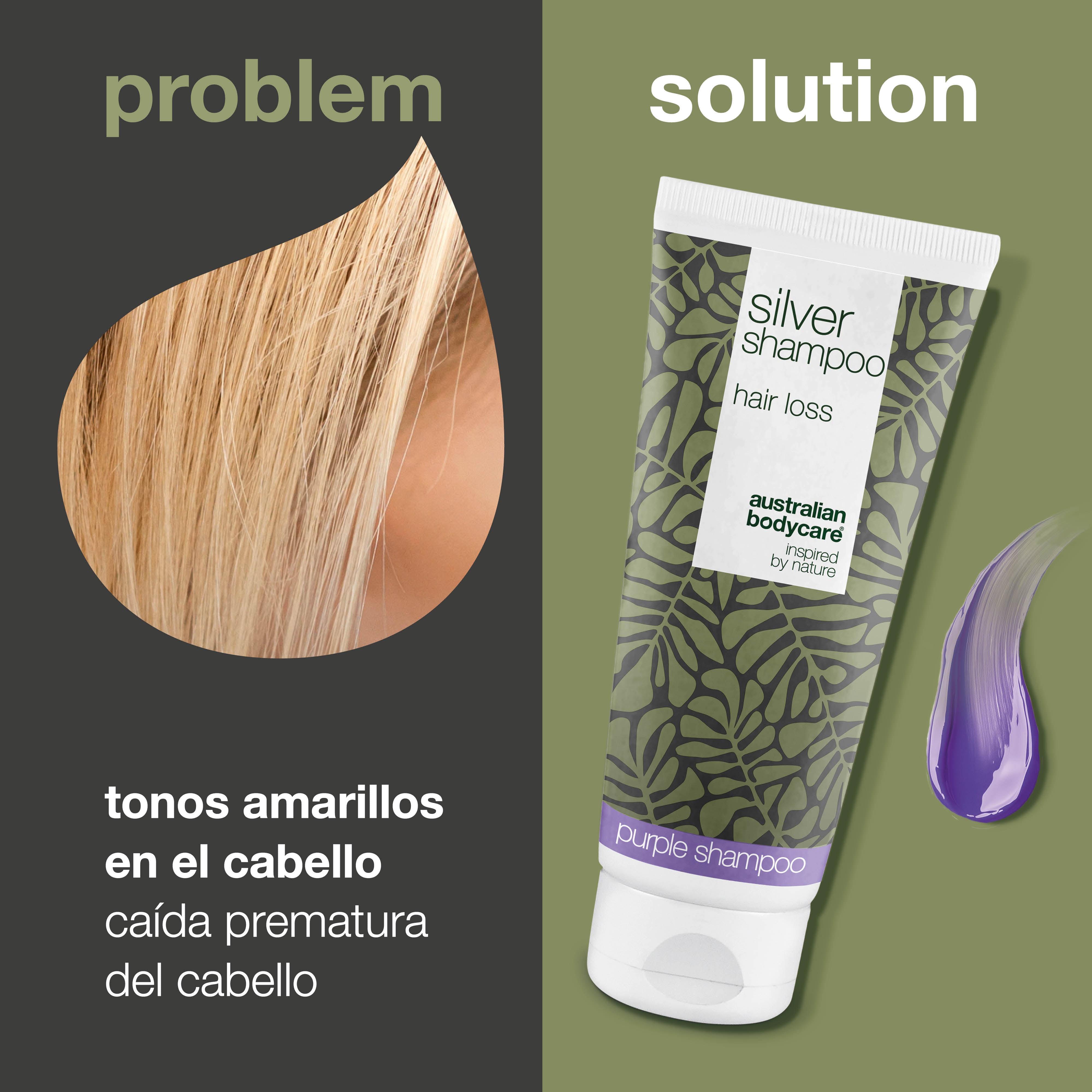 Consigue un cabello rubio o gris radiante con Silver Shampoo. Elimina tonos amarillos, nutre el cuero cabelludo y apoya un crecimiento más fuerte y saludable.