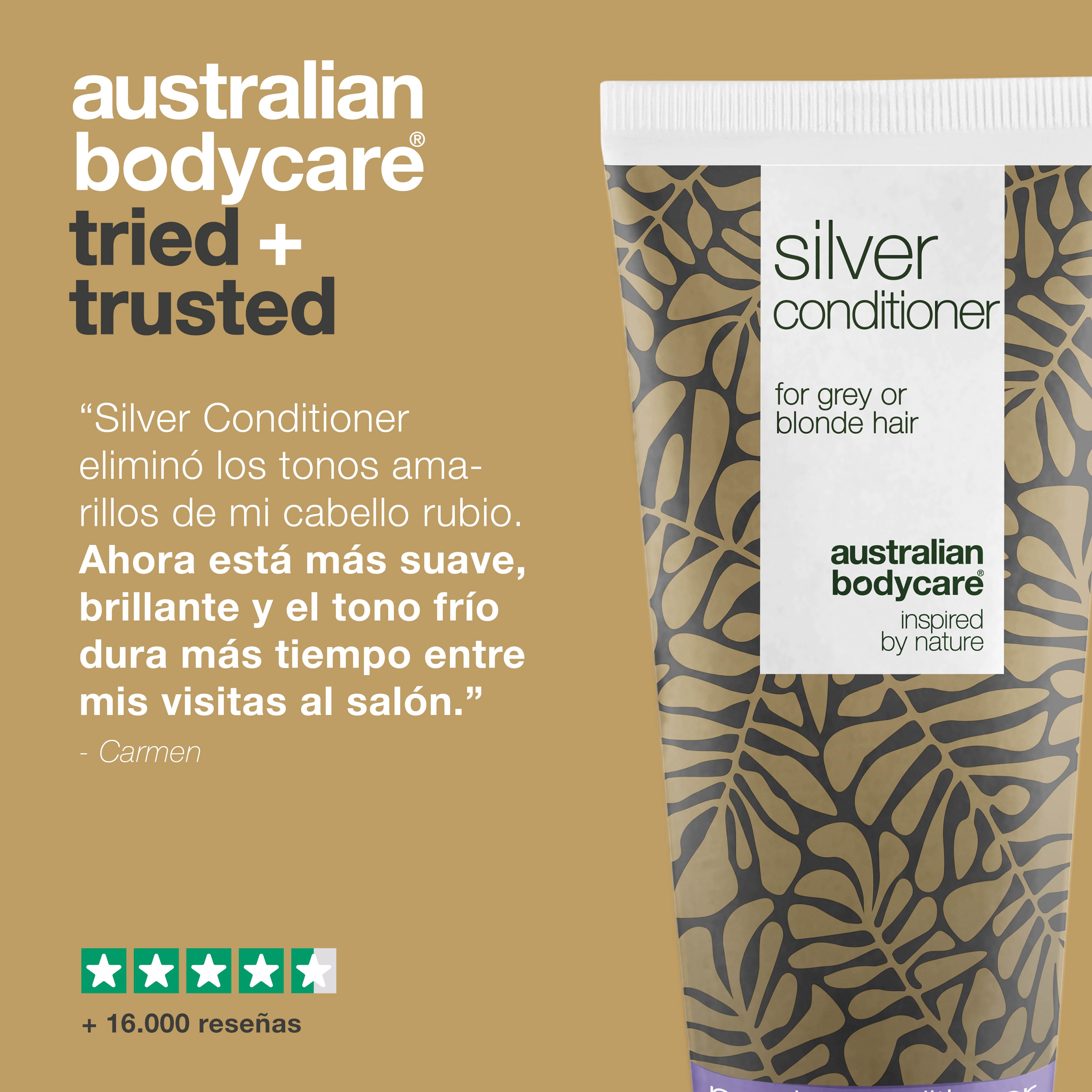 Silver Conditioner para cabello gris y rubio – Anti-amarillo — Acondicionador con pigmentos violetas elimina tonos amarillos y resalta tonos fríos en cabello gris y rubio. Fortalece y aporta brillo.