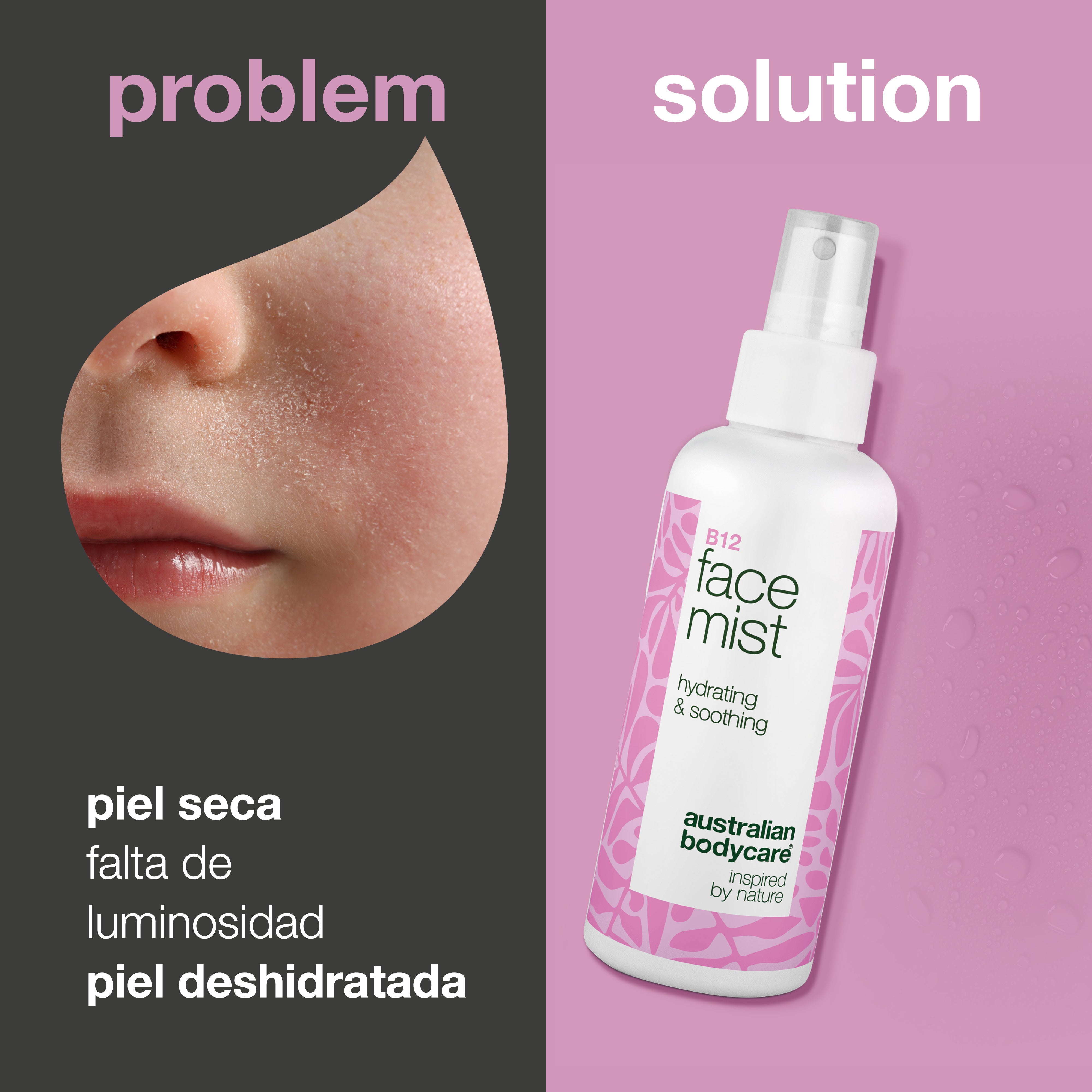 B12 Face Mist - Spray hidratante para una piel fresca y radiante - B12 Face Mist hidrata y refresca la piel. Ideal para uso diario o un refuerzo rápido durante todo el día.