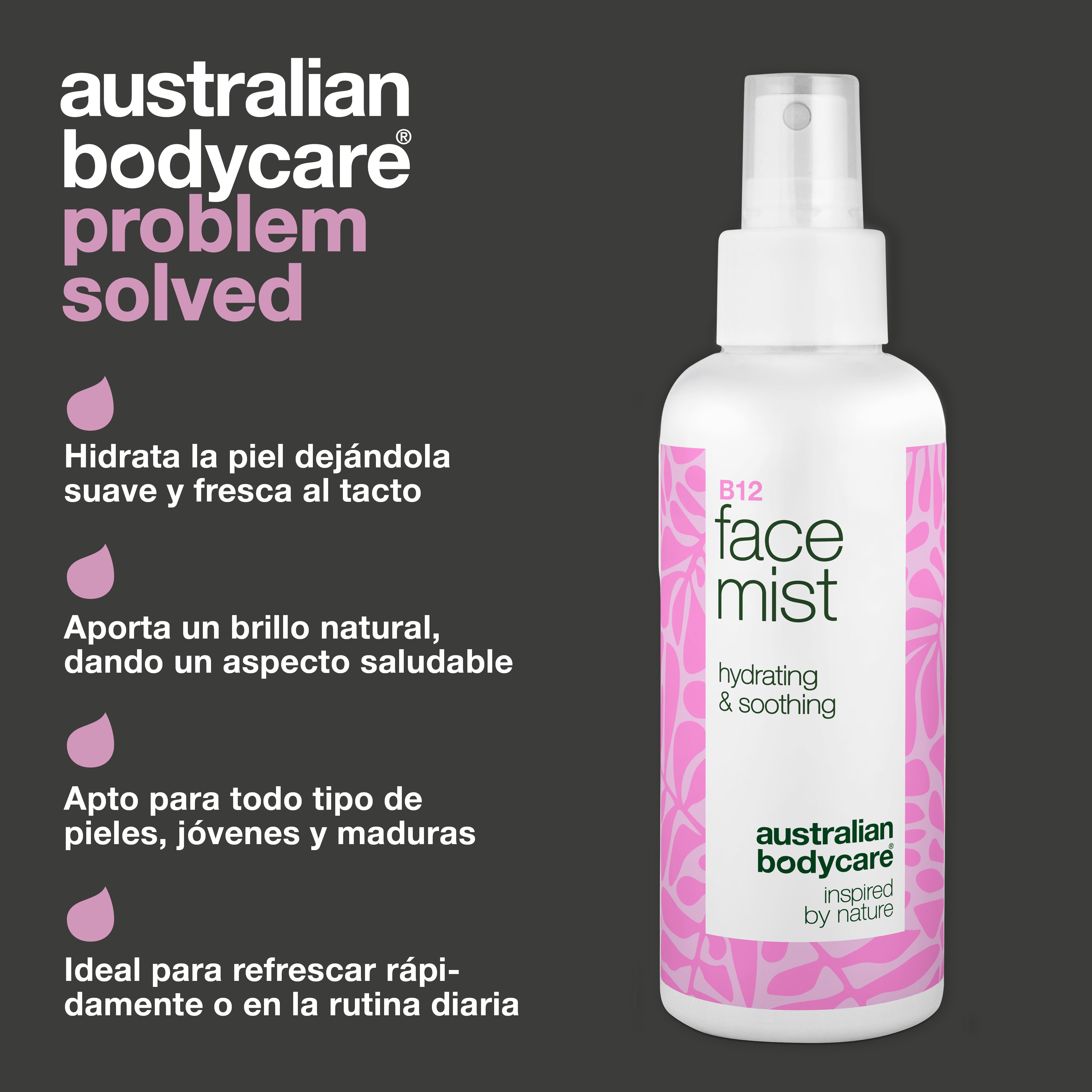 B12 Face Mist - Spray hidratante para una piel fresca y radiante - B12 Face Mist hidrata y refresca la piel. Ideal para uso diario o un refuerzo rápido durante todo el día.