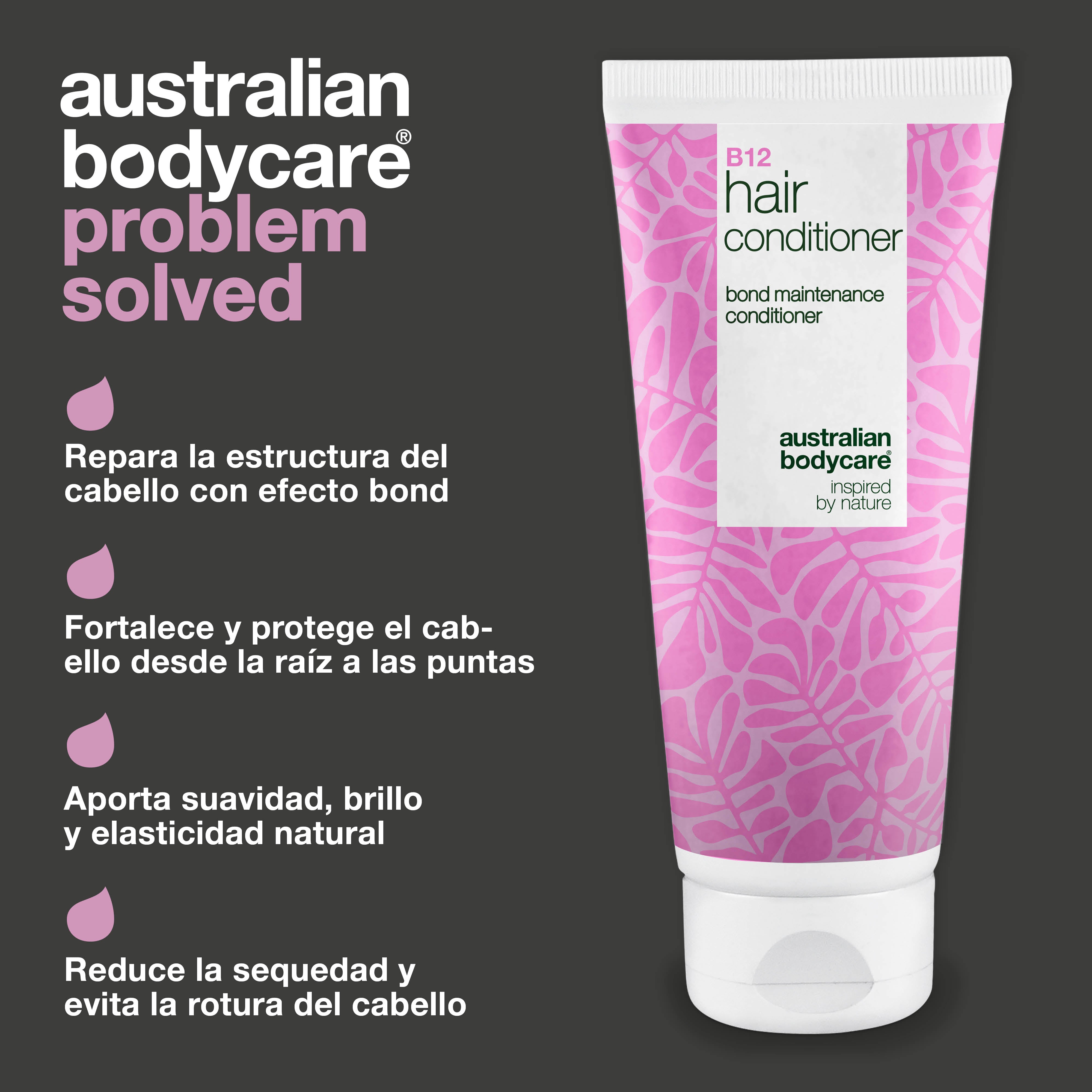 Acondicionador Vitamina B12 con efecto bond – fortalece y repara el cabello seco y dañado.