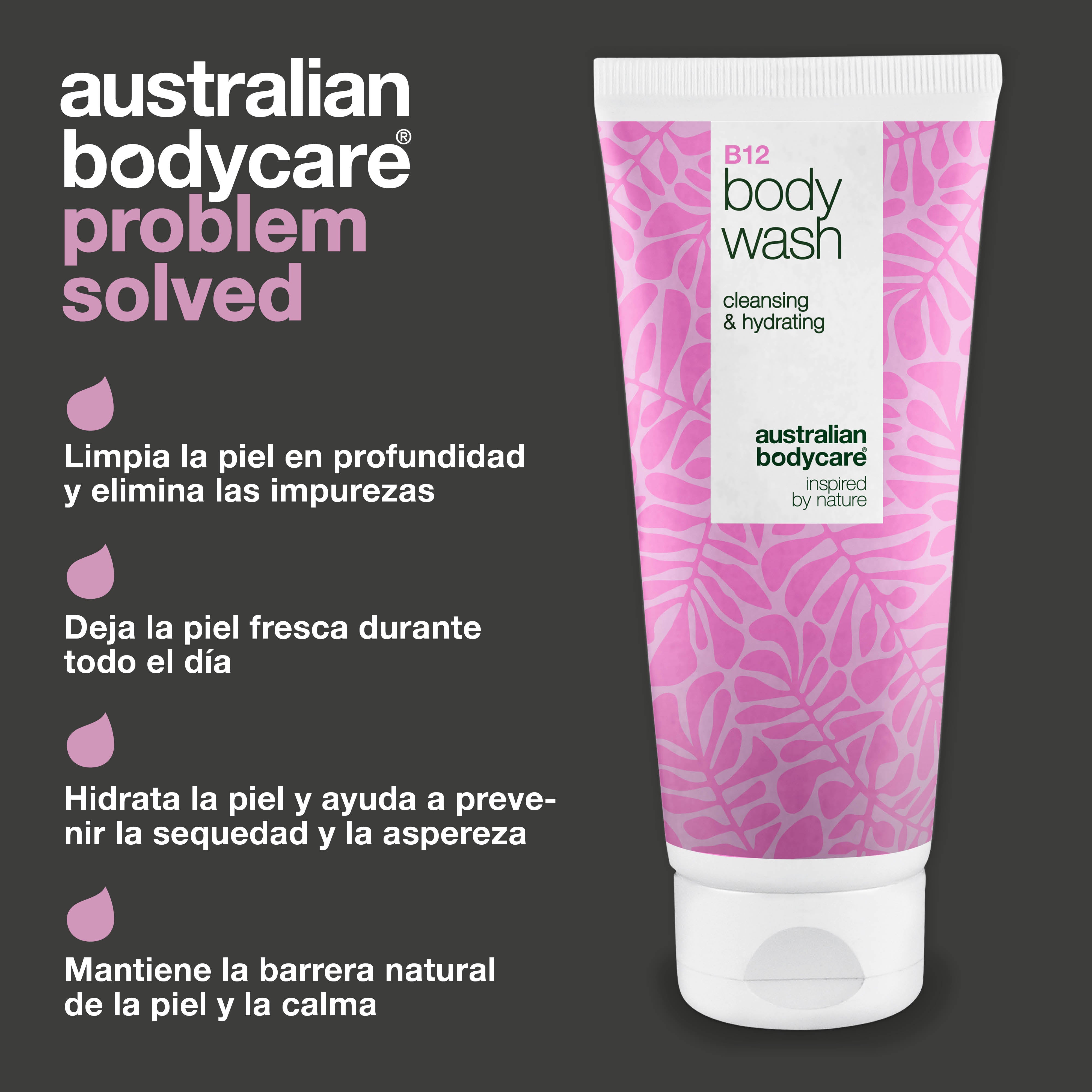 Gel de baño con B12 – Hidratación y nutrición diaria — Gel de baño B12 – cuidado diario que limpia, calma e hidrata profundamente la piel.