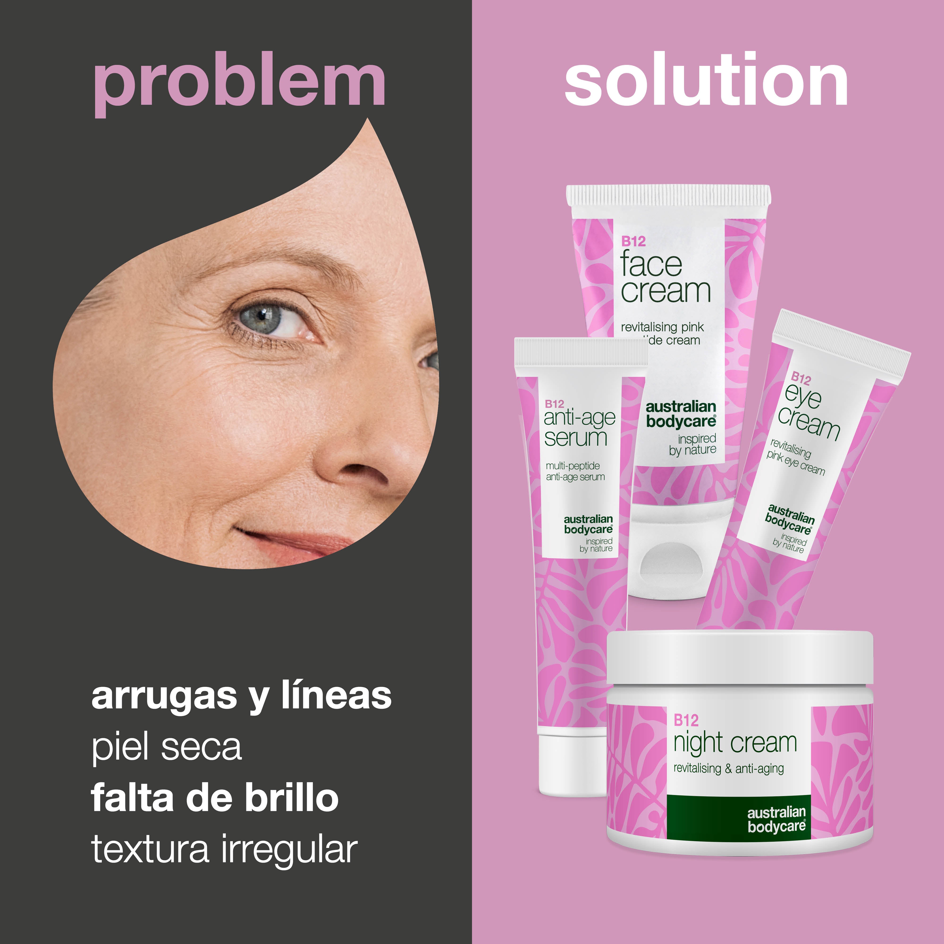 Set de cuidado de la piel con B12: reduce las arrugas para un brillo juvenil: 4 productos con B12 para beneficios antienvejecimiento. Consigue una piel más firme y joven.
