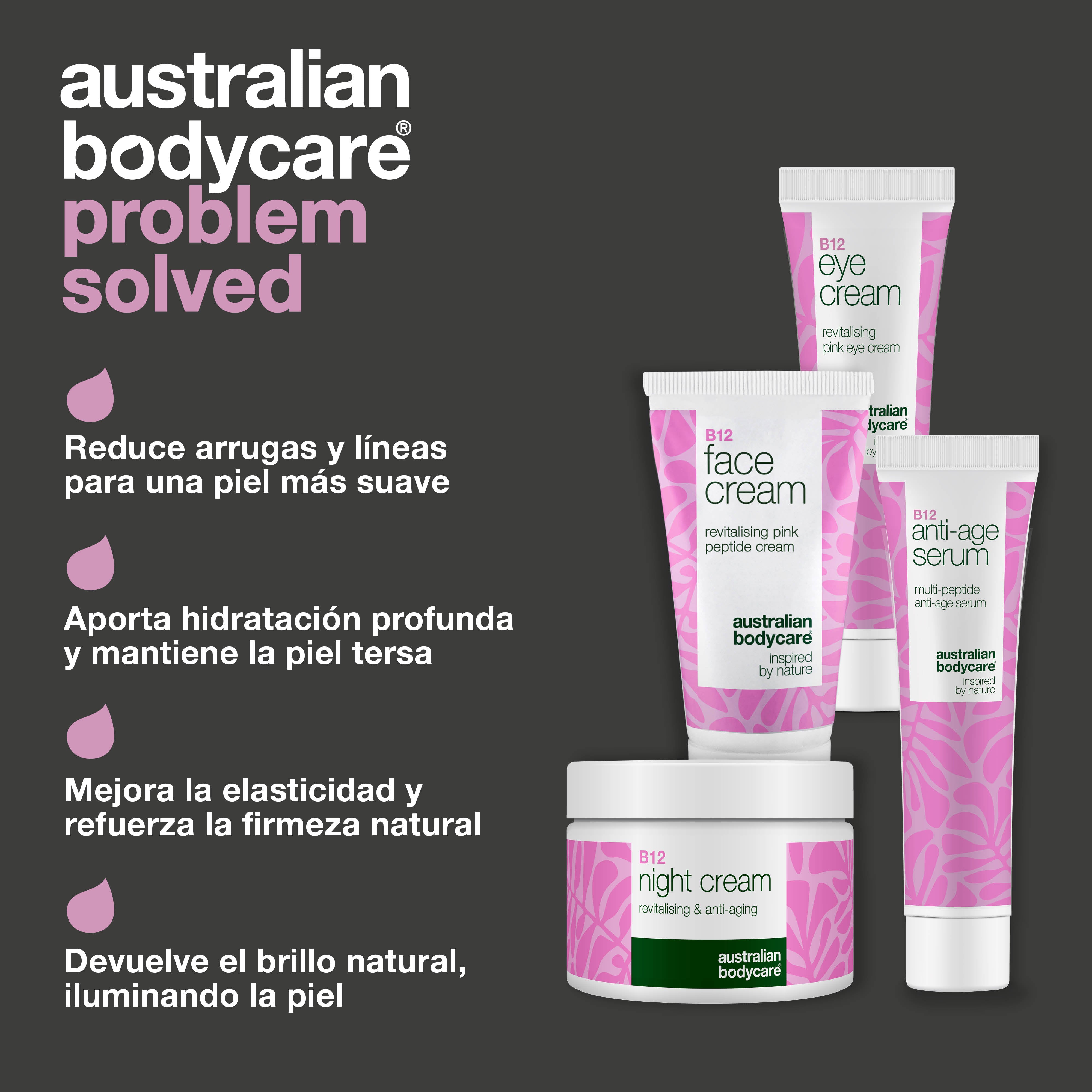 Set de cuidado de la piel con B12: reduce las arrugas para un brillo juvenil: 4 productos con B12 para beneficios antienvejecimiento. Consigue una piel más firme y joven.