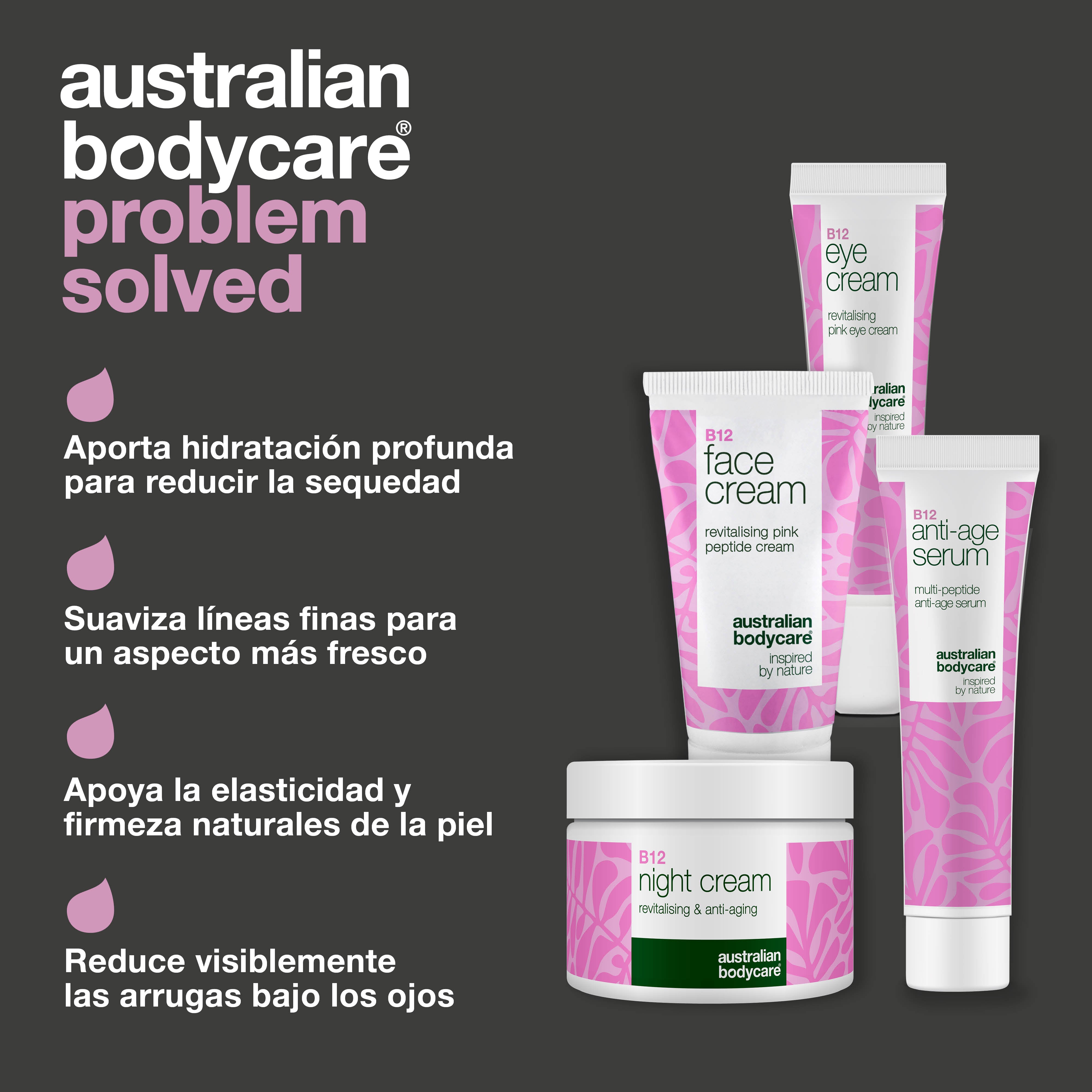 Set de Cuidado B12 – Reduce Arrugas y Aumenta Luminosidad — 4 productos con B12 para efecto anti-edad. Piel firme y juvenil.