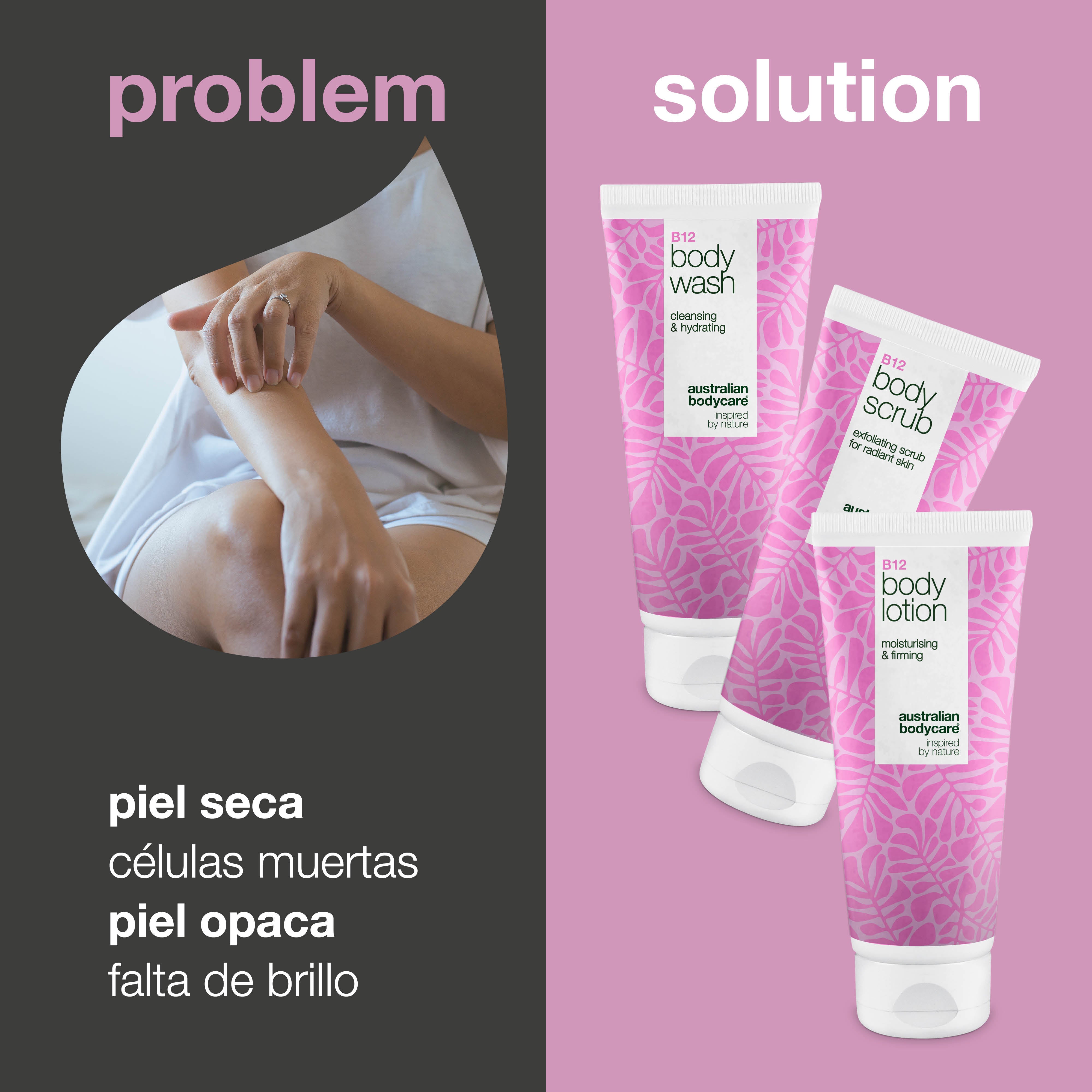 Exfolia con B12 para una piel suave y radiante: elimina las células muertas y logra una piel sedosa e hidratada con B12.