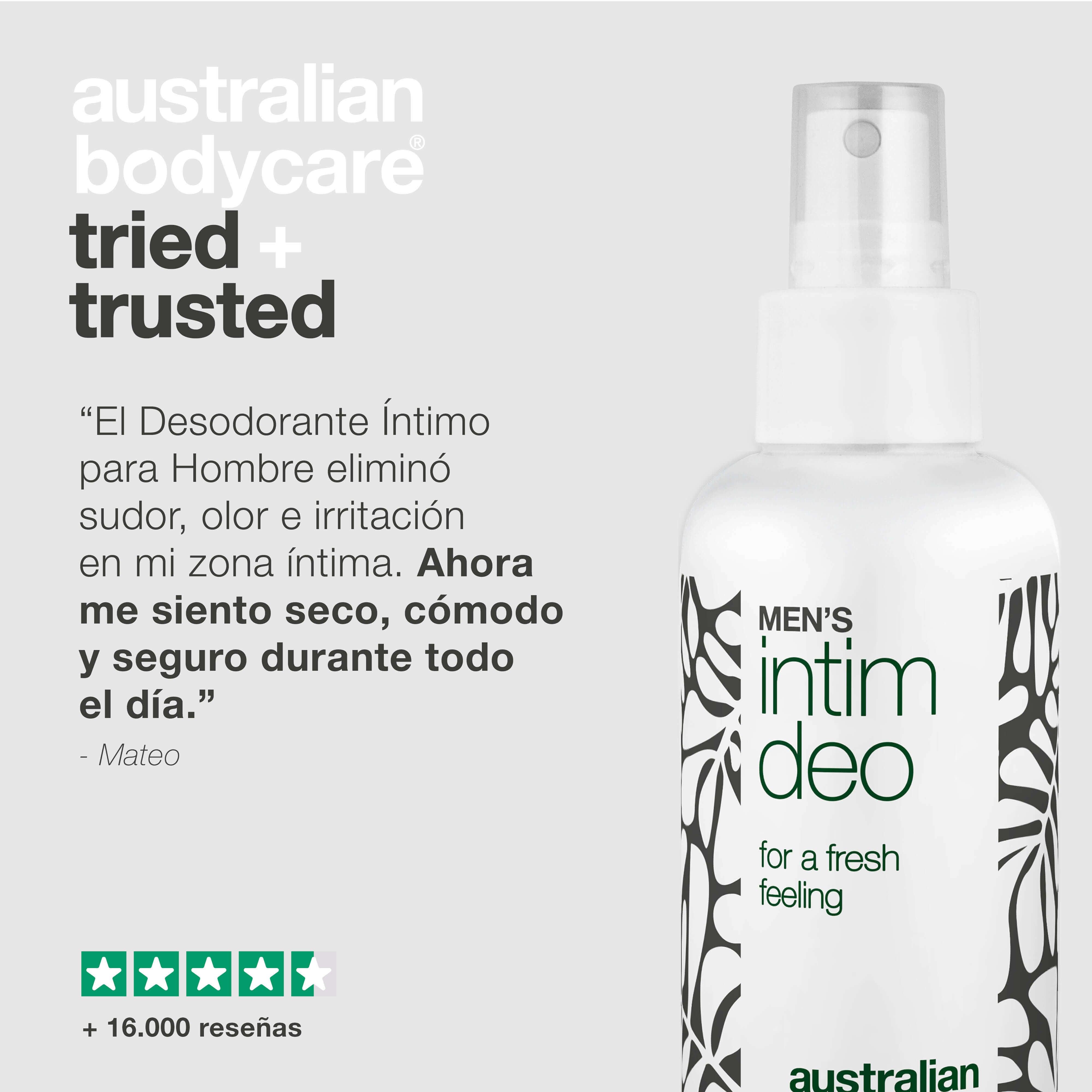 Desodorante íntimo para hombre contra sudor y mal olor — Desodorante íntimo para hombre que combate el sudor, el mal olor y la incomodidad. Frescura y bienestar todo el día.