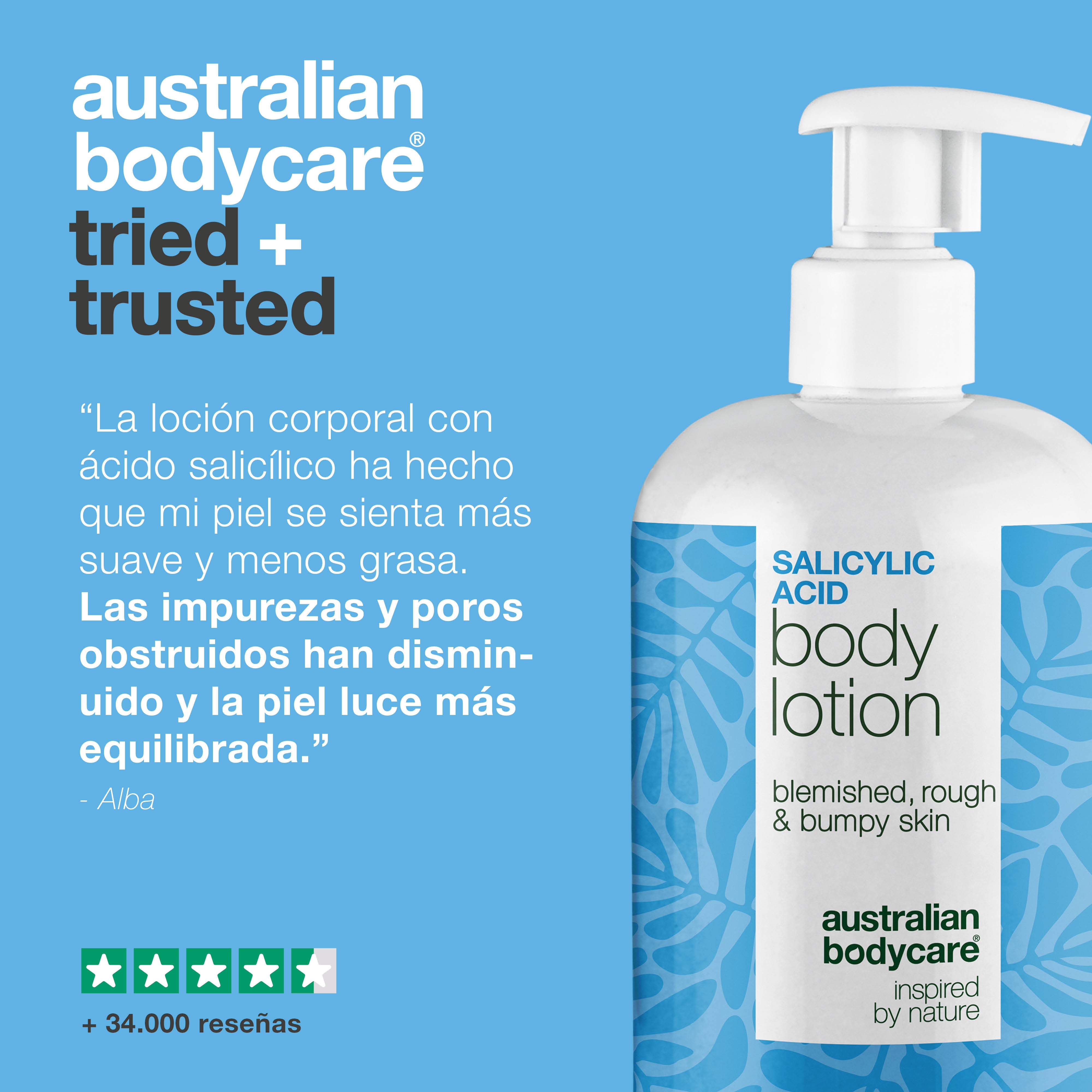Loción corporal con ácido salicílico – piel seca y áspera — Loción corporal con ácido salicílico – piel seca y áspera