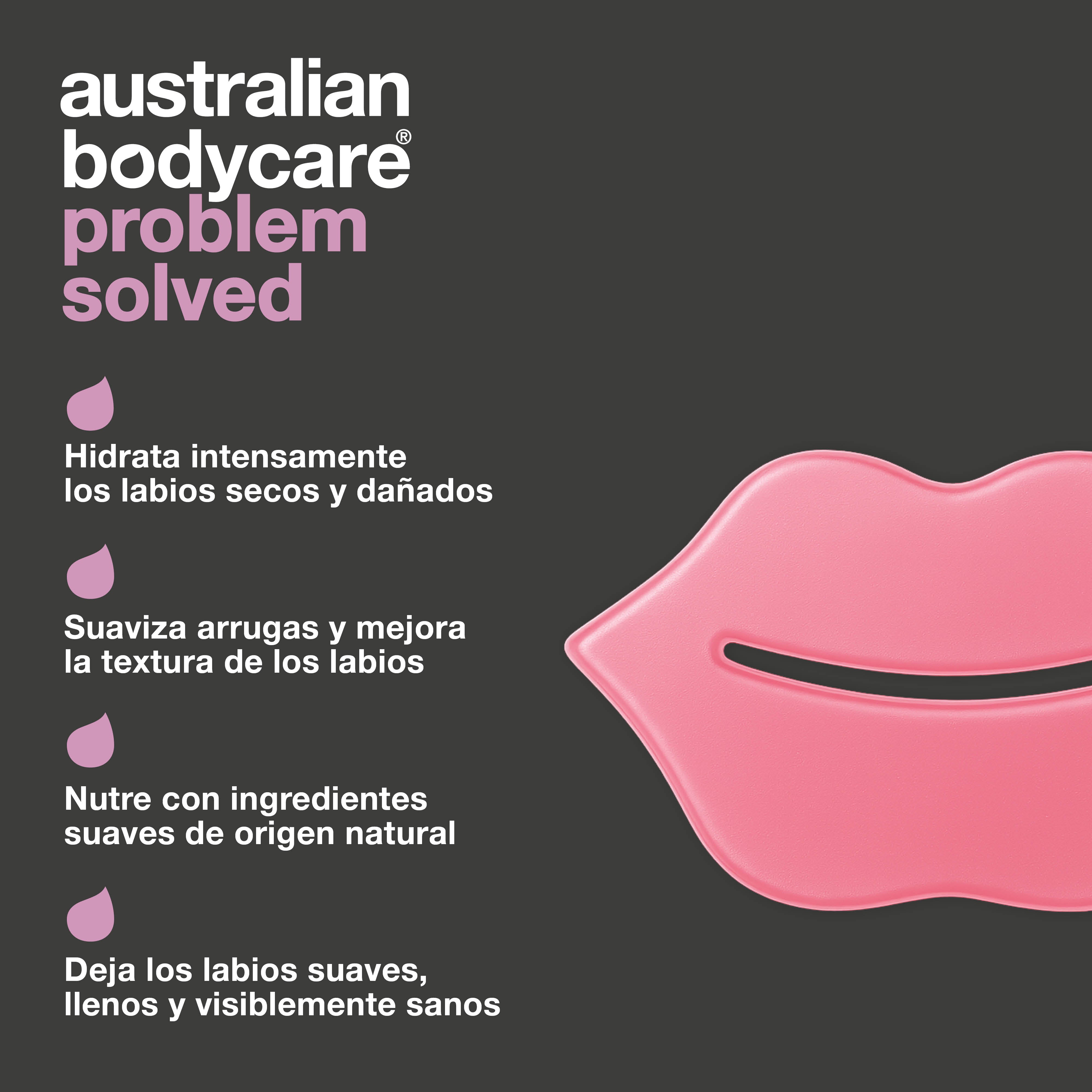 Mascarilla labial para tratar la sequedad y suavizar arrugas. Nutre, rellena e hidrata con B12, Centella Asiática y ácido hialurónico.