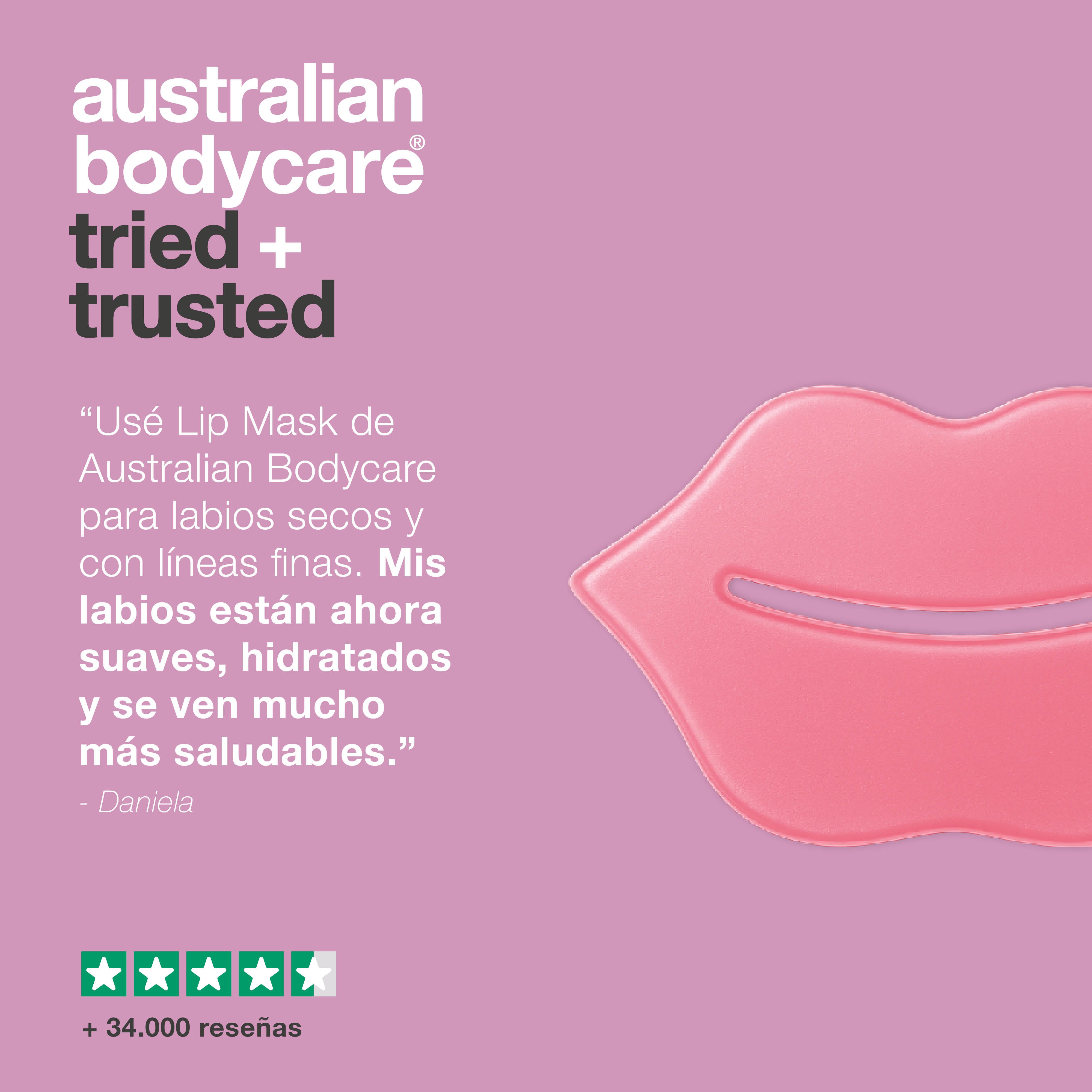 Mascarilla labial para tratar la sequedad y suavizar arrugas. Nutre, rellena e hidrata con B12, Centella Asiática y ácido hialurónico.