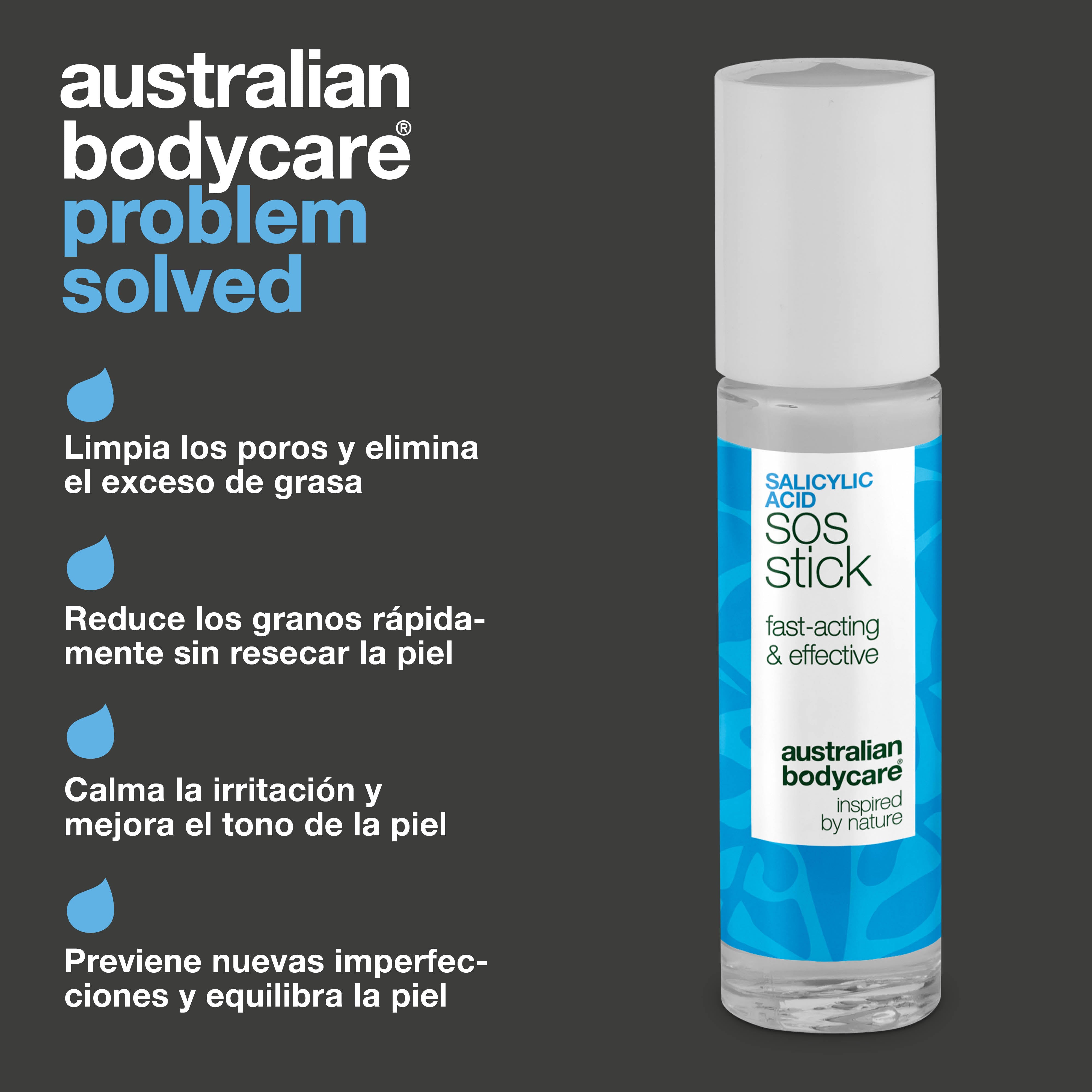 Stick SOS con ácido salicílico – reduce granos y rojeces, limpia los poros y calma la piel