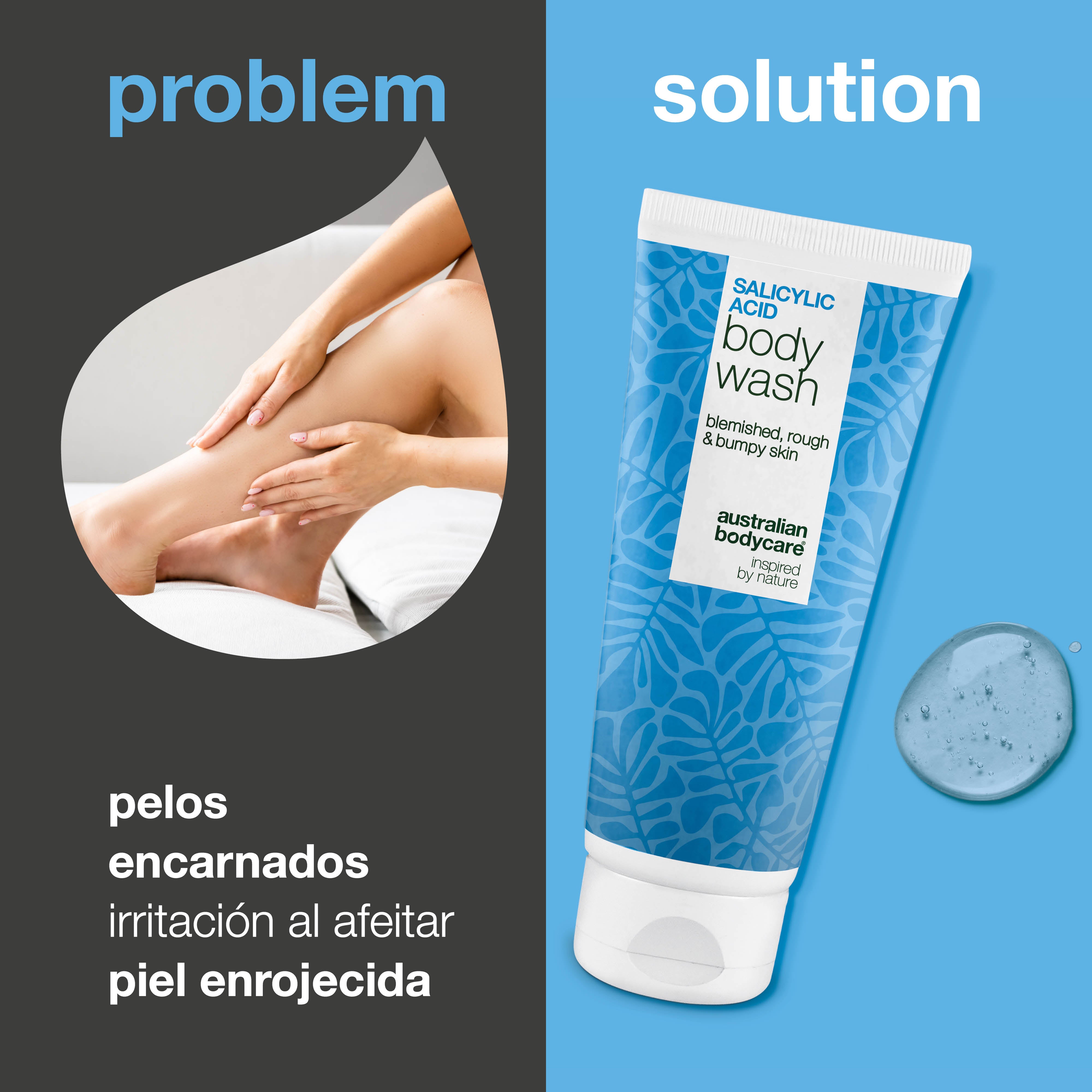 Gel de afeitado con ácido salicílico – evita pelos encarnados y calma la piel tras el afeitado