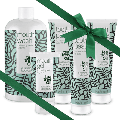 Regalo para el abuelo - Cuidado bucal 5 productos con Aceite de Árbol de Té
