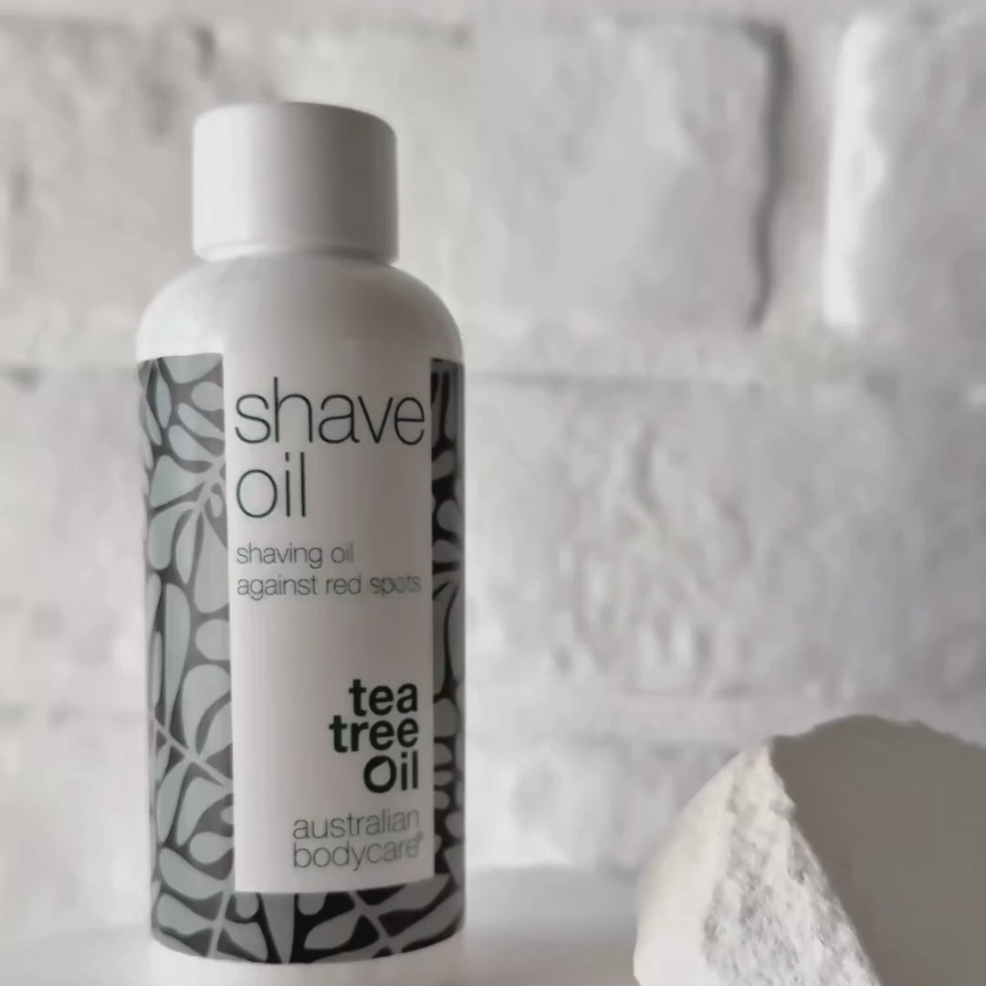 Aceite de afeitado contra granitos rojos y vello encarnado – calma irritación y rojeces – Australian Bodycare