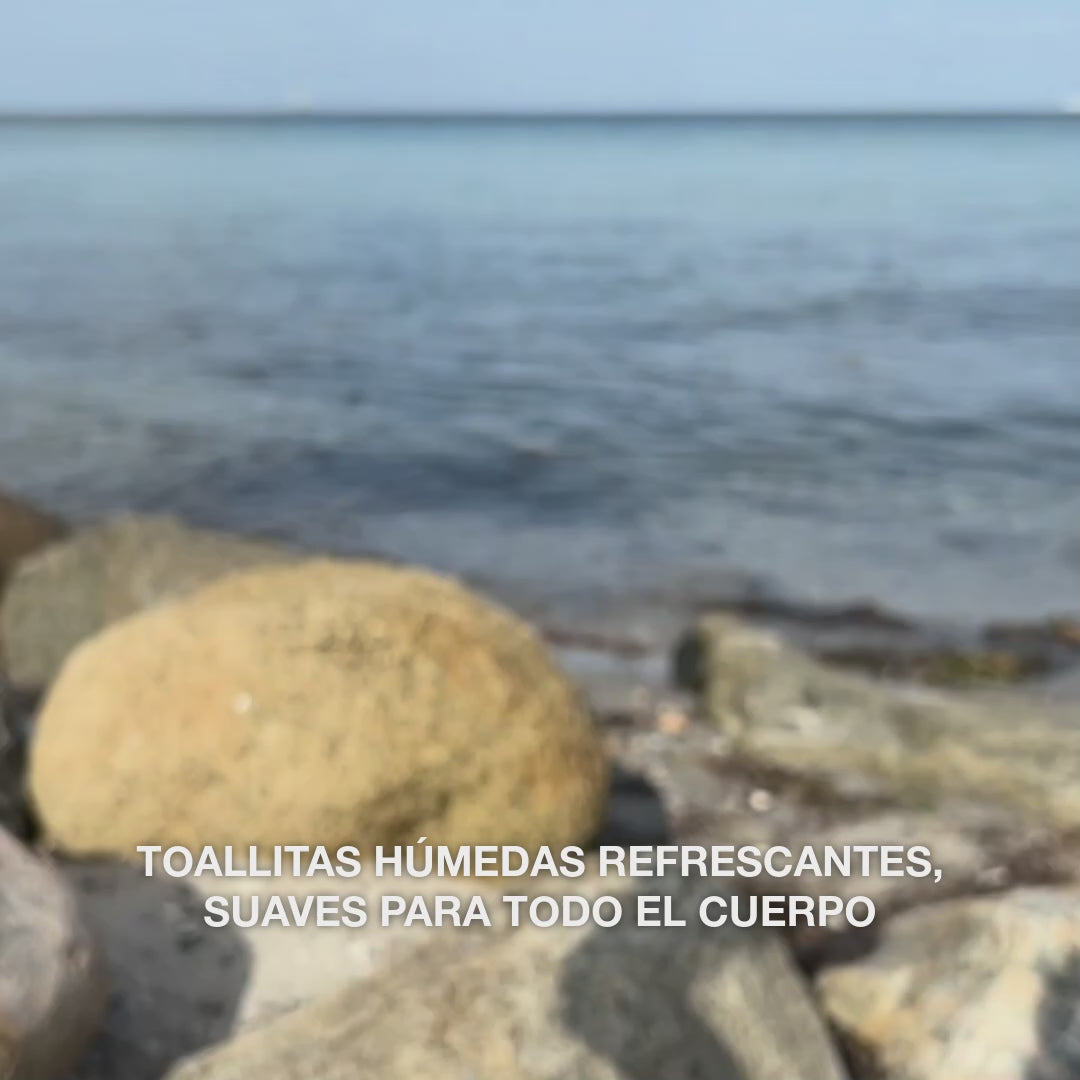 Vídeo del producto: Toallitas húmedas con aceite de árbol de té (24 uds.)