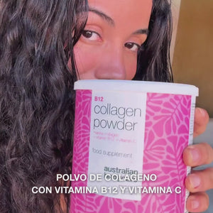 Polvo de colágeno marino con vitamina B12 y C – 250 g suplemento para piel, cabello y uñas – Australian Bodycare