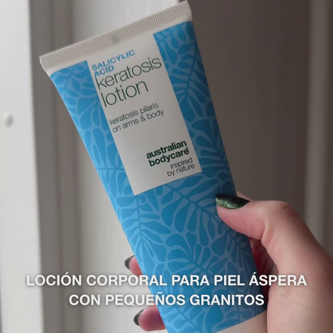 Loción para queratosis pilaris que suaviza la piel y elimina granitos. Uso diario con ácido salicílico, niacinamida y zinc PCA.