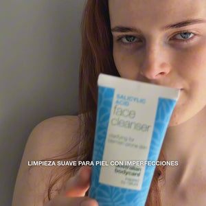 Limpiador Facial con Ácido Salicílico para piel grasa — Gel Limpiador Facial con Ácido Salicílico elimina impurezas, controla el sebo y mejora la textura de la piel. Con Ácido Salicílico.