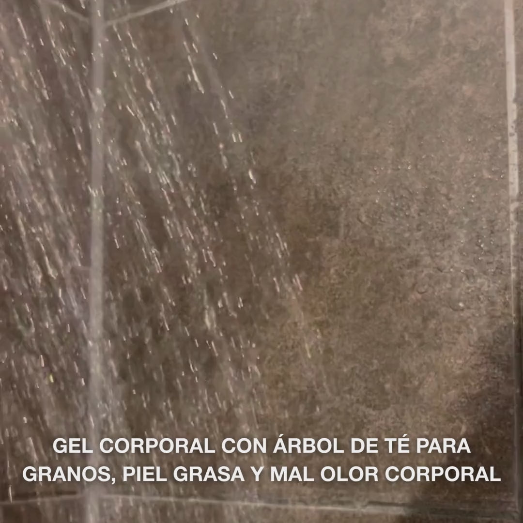 Gel corporal Tea Tree contra granos, olor corporal y picor – con Tea Tree Oil y Zinc PCA