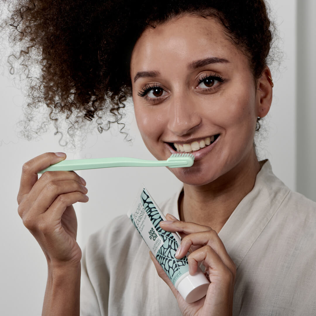 5 productos para el cuidado bucal - Higiene bucal sana y fresca y para el cuidado en caso de gingivitis, hongos en la boca y en la lengua
