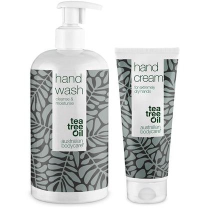 Pack para el cuidado de las manos secas, agrietadas y con picazón - Jabón de manos y crema de manos para el agrietamiento de manos secas